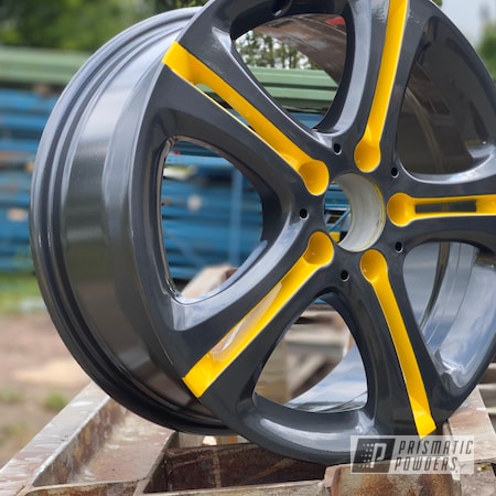 Powder Coating: 18” Wheels,Evo Grey PMB-5969,Mercedes Benz,Clear Vision PPS-2974,18",Automotive,Yes Yellow PSS-5691,Wheels