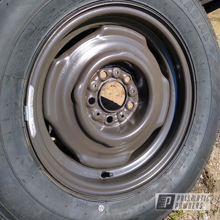 Powder Coating: Wheels,Automotive,15" Steel Wheels,Brown Haze PSS-6728