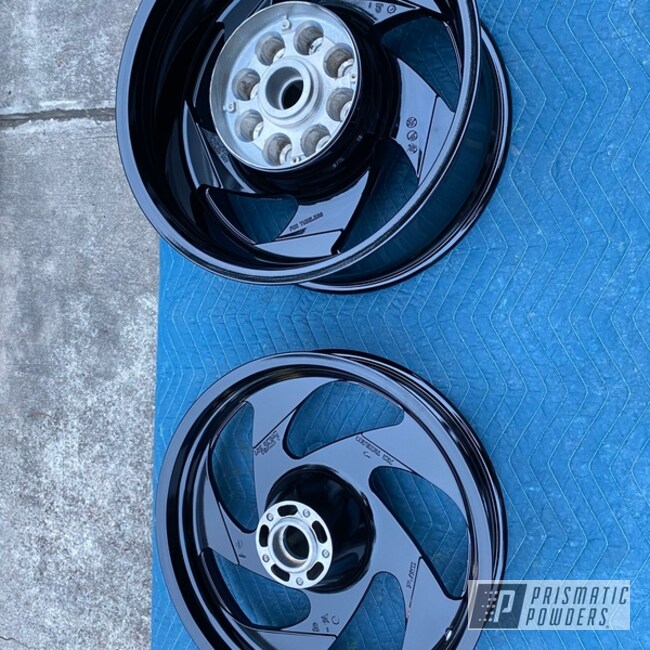 Powder Coated Refinished Motorcycle Rims In Pss-0106