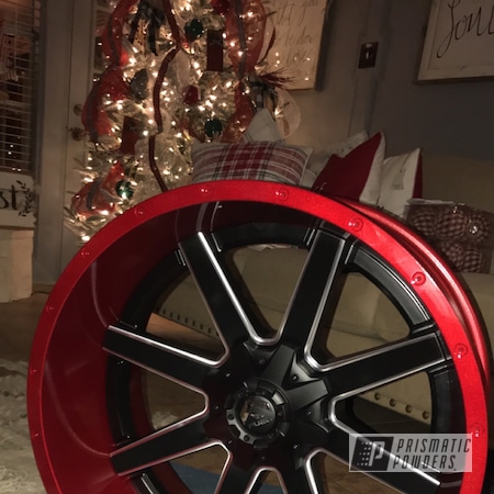 Powder Coating: 2018,Suspension,Alien Silver PMS-2569,LOLLYPOP RED UPS-1506,Automotive,ford f250,Wheels