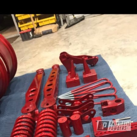 Powder Coating: 2018,Suspension,Alien Silver PMS-2569,LOLLYPOP RED UPS-1506,Automotive,ford f250,Wheels