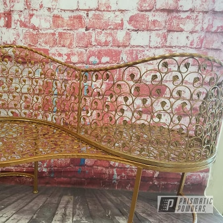 Powder Coating: Love Seat,Patio Furniture,Coppersun River PRB-2826,Custom Bench,Vintage,Vintage Furniture