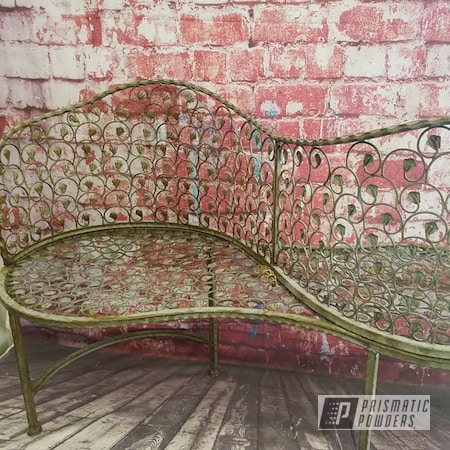 Powder Coating: Love Seat,Patio Furniture,Coppersun River PRB-2826,Custom Bench,Vintage,Vintage Furniture