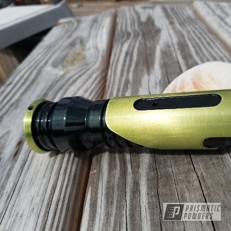 Powder Coating: Custom Lightsaber,Antiqued Brass PPB-1849,Infused Emerald PMB-6731,Miscellaneous
