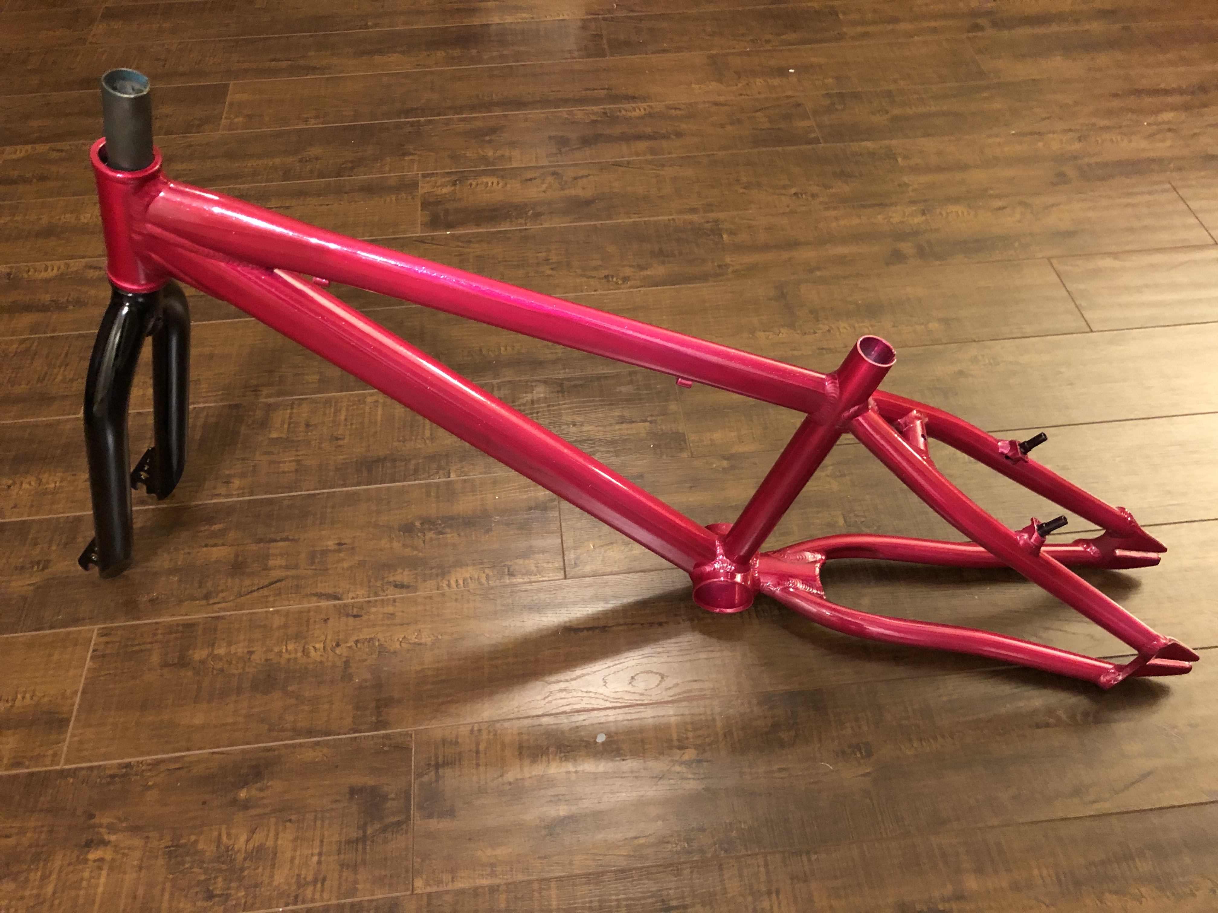 Upb Frame Custom SO CAL FLYER Bike Frame featuring Racing Raspberry and Ink Black ...