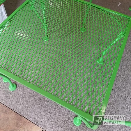 Powder Coating: Metal Chairs,Patio Chairs,Patio Furniture,RAL 6018 Yellow Green,Outdoor Furniture