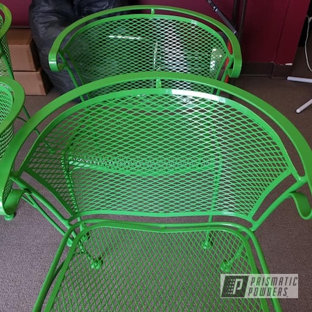 Powder Coating: RAL 6018 Yellow Green,Patio Chairs,Patio Furniture,Outdoor Furniture,Metal Chairs