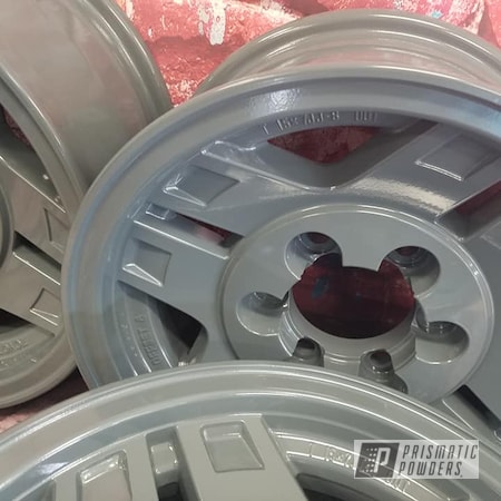 Powder Coating: Aluminum Wheels,RAL 7011 Iron Grey,Aluminium Rims,15" Wheel,Automotive Rims,Automotive,Wheels