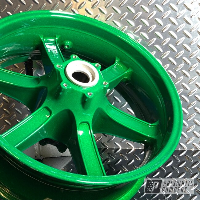 Powder Coated 17s Motorcycle Wheels In Pmb-6917 And Pps-2974