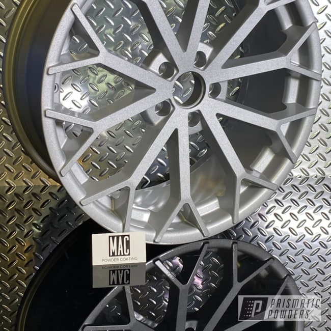 Powder Coated Custom Bmw Rims In Pms-0439 And Pps-2974