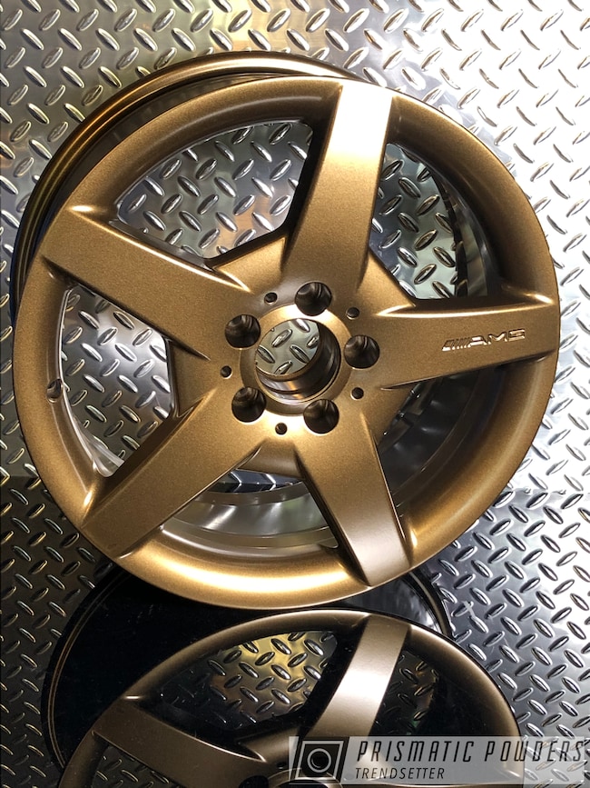 Powder Coating: Wheels,Automotive,Mercedes,Bronze Chrome PMB-4124,AMG,AMG Wheels,18" Aluminum Wheels,mac powder coating