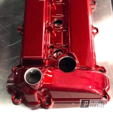 Powder Coating: Engine Cover,#engine,Maroon Gold PPB-6398,Automotive
