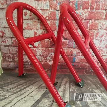 Powder Coated Red Seat Roll Bars