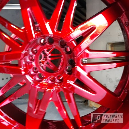 Powder Coating: 2 Stage Application,LOLLYPOP RED UPS-1506,Automotive,22,Wheels