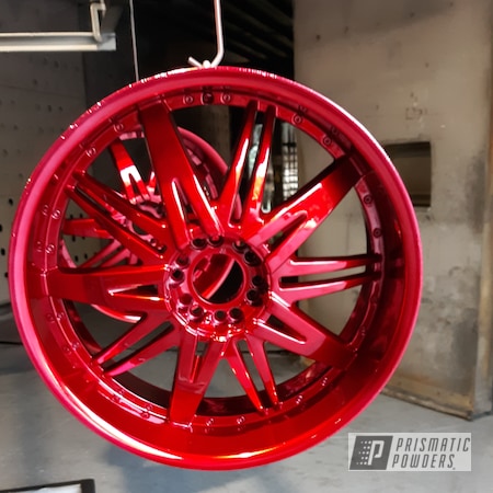 Powder Coating: 2 Stage Application,LOLLYPOP RED UPS-1506,Automotive,22,Wheels