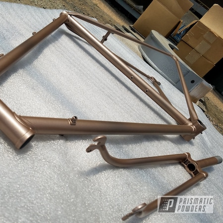 Powder Coating: Bicycles,Copper Jacket PMB-2562,Bicycle Fork,Bicycle Frame,applied plastic coatings inc