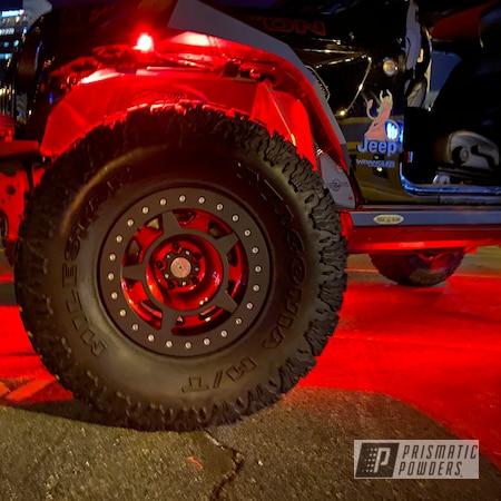 Powder Coating: Aluminum Wheels,Anodized Red PPB-5936,Jeep,Clear Vision PPS-2974,Automotive,Wheels