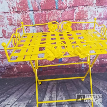 Powder Coating: RAL 1003 Signal Yellow,Patio Furniture,Table,Serving Cart,Outdoor Furniture