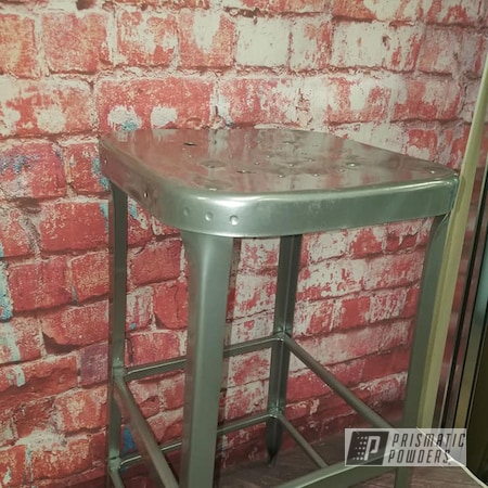 Powder Coating: Clear Vision PPS-2974,POLISHED ALUMINUM HSS-2345,Patio Furniture,Bar Stool,Outdoor Furniture,Furniture