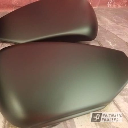 Powder Coating: Motorcycles,Side Covers,BLACK JACK USS-1522,Automotive,Motorcycle Parts