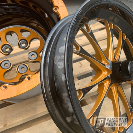 Powder Coating: Ink Black PSS-0106,Aluminum Wheels,WELD Wheels,Weld Racing,Clear Vision PPS-2974,Drag Wheels,Illusion Spanish Fly PMB-6920,Automotive