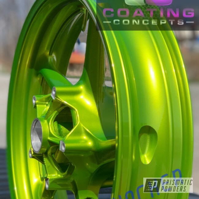 Powder Coated Yamaha R1 Wheels In Pps-2974 And Pmb-10050