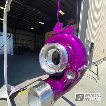Powder Coating: Turbo,Clear Vision PPS-2974,Automotive,Illusion Violet PSS-4514