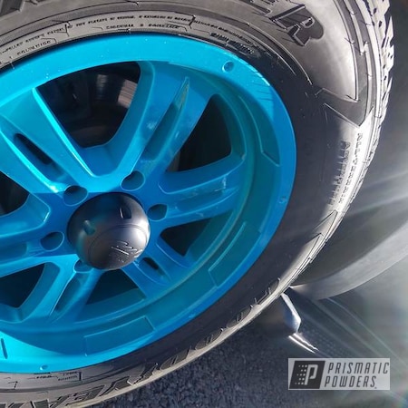 Powder Coating: BMW Blue PPB-6613,Toyota,Automotive Wheels,Automotive,Wheels
