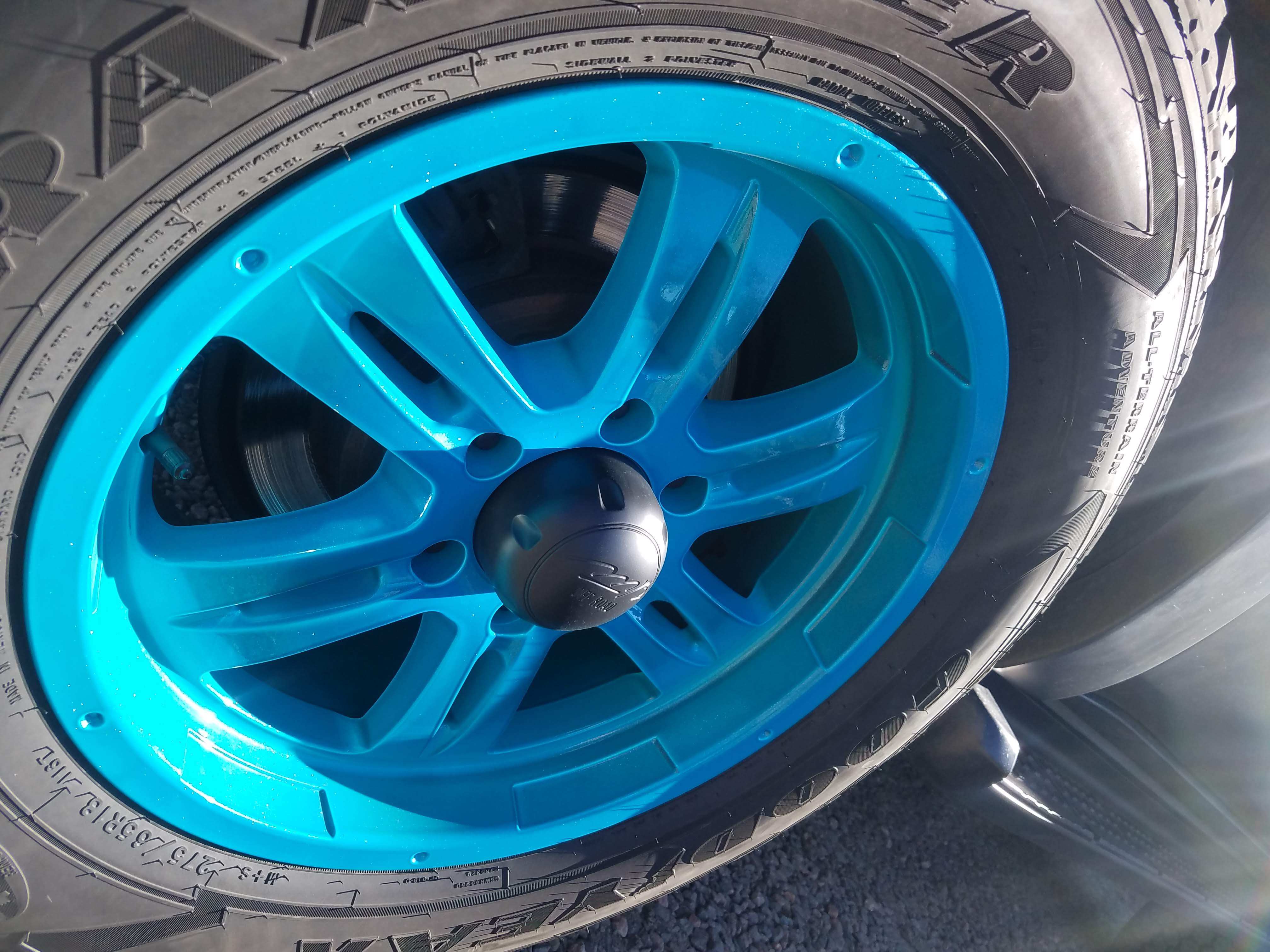 Powder Blue Rims Refinished Toyota Wheels in Bmw Blue | Prismatic Powders