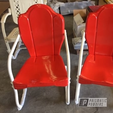 Powder Coated Refinished Metal Patio Chairs In Pss-1429