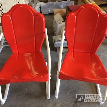 Powder Coating: Patio Chairs,Patio Furniture,Cabot Orange PSS-1429,Vintage Chairs,Custom Patio Furniture