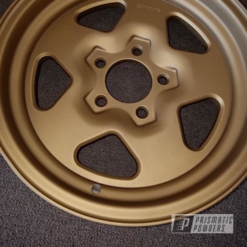 Powder Coated 16 Inch Aluminum Rims In Pps-4005 And Umb-0888