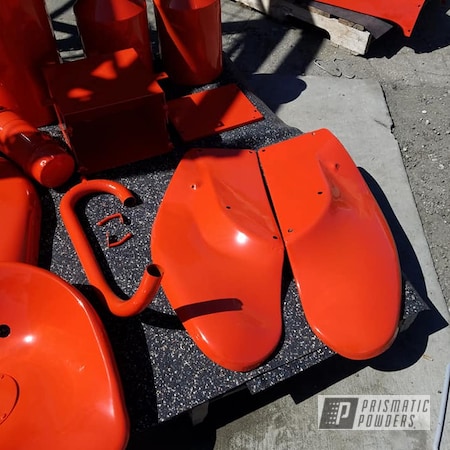 Powder Coating: Allis Chalmers,Cabot Orange PSS-1429,Farm Tractor,Tractor Parts