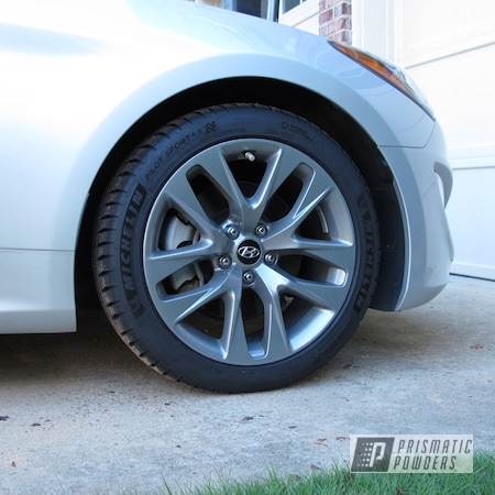 Powder Coating: Aluminum Wheels,Evo Grey PMB-5969,Genesis,Hyundai,Automotive,Wheels