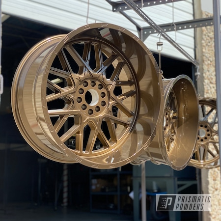 Powder Coating: Ford,Highland Bronze PMB-5860,Clear Vision PPS-2974,#TIS,Automotive,Wheels