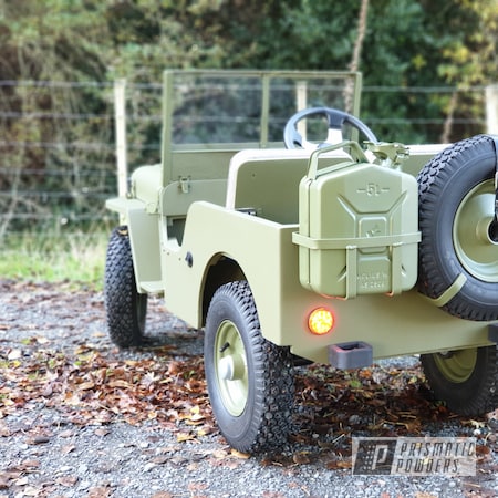 Powder Coating: Wheels,Toylander,ARMY,MB Willys Jeep,Jeep,Willys Jeep,Army Green PSB-4944