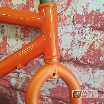Powder Coated Gloss And Matte Bicycle Frame With Fork