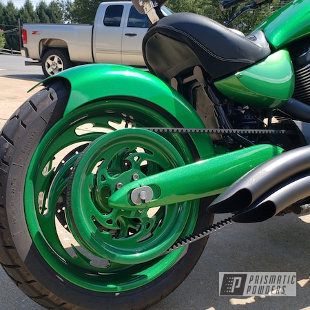 Powder Coating: Motorcycles,Motorcycle Fender,Illusion Money PMB-6917,Clear Vision PPS-2974,Victory,Automotive,Motorcycle Parts,Motorcycle Wheels,Motorcycle Tank