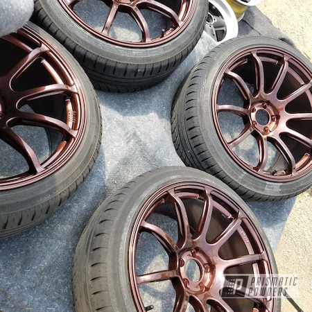 Powder Coating: Wheels,Automotive,rockin rims,Clear Vision PPS-2974,Applied Plastic Coatings,Penny Chips PMB-6796,Automotive Wheels
