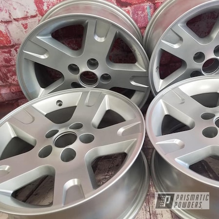 Powder Coating: Aluminum Wheels,Automotive Rims,Automotive Wheels,Automotive,15" Aluminum Wheels,Crushed Silver PMB-1544,Wheels