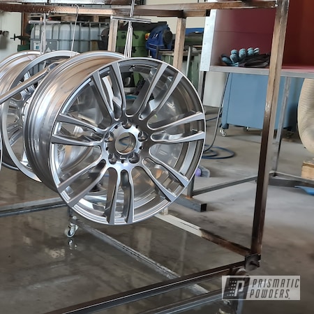 Powder Coating: Wheels,Automotive,Aluminum Rims,BMW,19" Aluminum Rims,Automotive Rims,Car Parts,Automotive Parts,Car Wheels,Automotive Wheels,Aluminum Wheels,Clear Vision PPS-2974,BMW Wheels in Illusion Pink,Illusion Pink PMB-10046