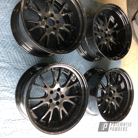 Powder Coating: Ink Black PSS-0106,Aluminum Wheels,Automotive,Wheels