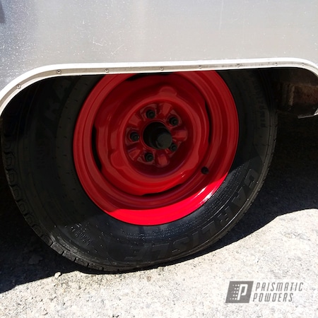 Powder Coating: Really Red PSS-4416,Rims,Trailer,Automotive,Airstream,Wheels