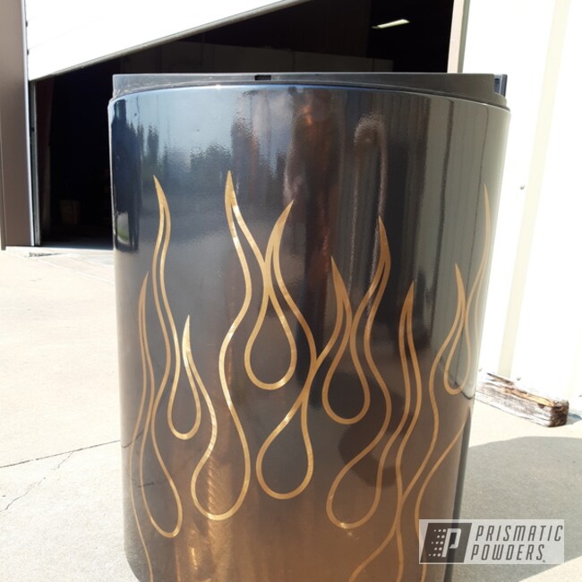 Powder Coated Custom Trash Can In Pps-2974, Pmb-4156 And Ppb-4520