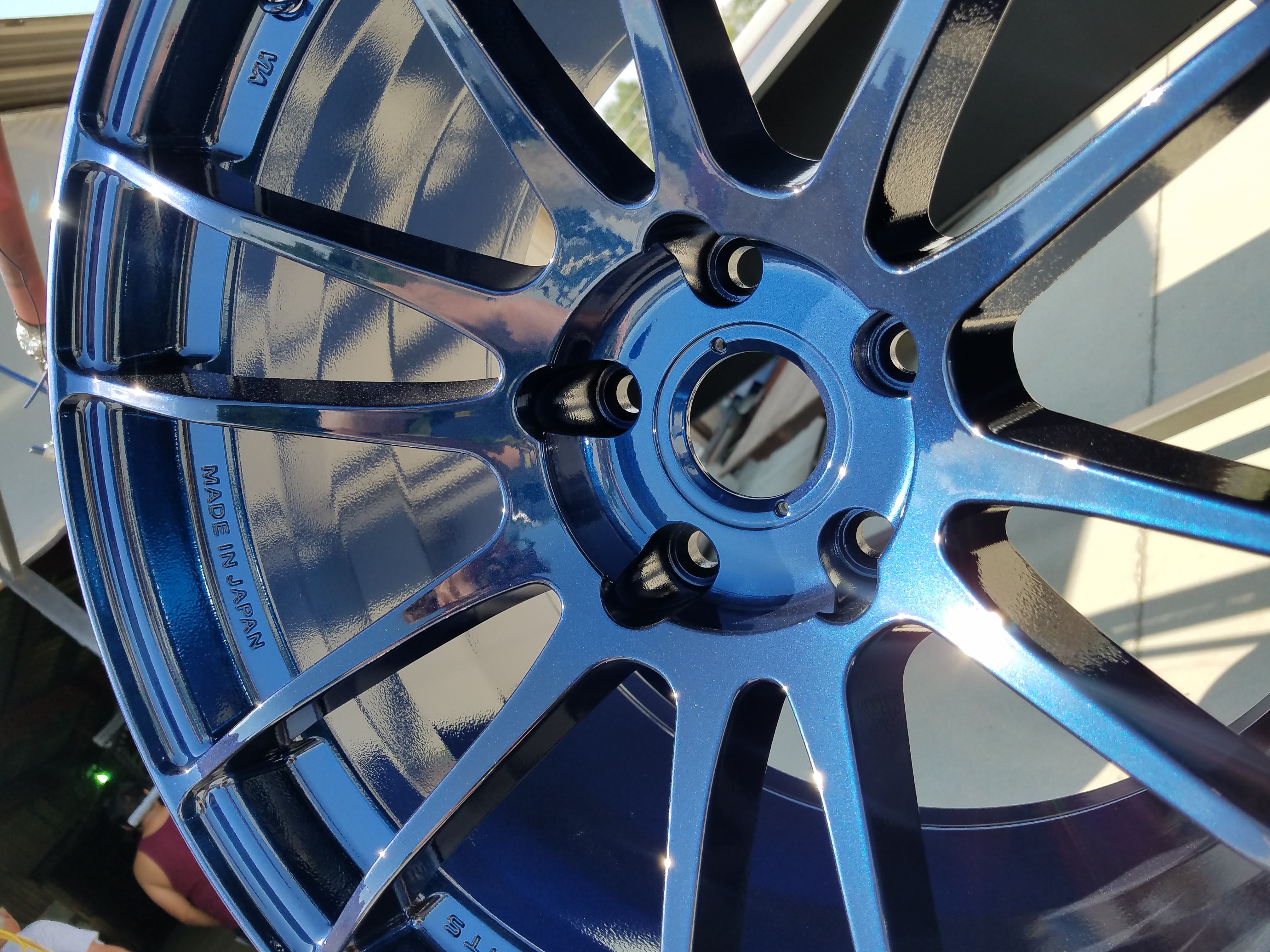 Nissan 370z with RAYS Rims done in Misty Midnight and Clear Vision ...