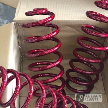Bilstein Shock Springs Coated In Illusion Cherry
