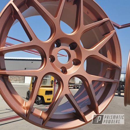 Powder Coating: Automotive Wheels,Automotive,Fireside Copper PMB-4934,Wheels