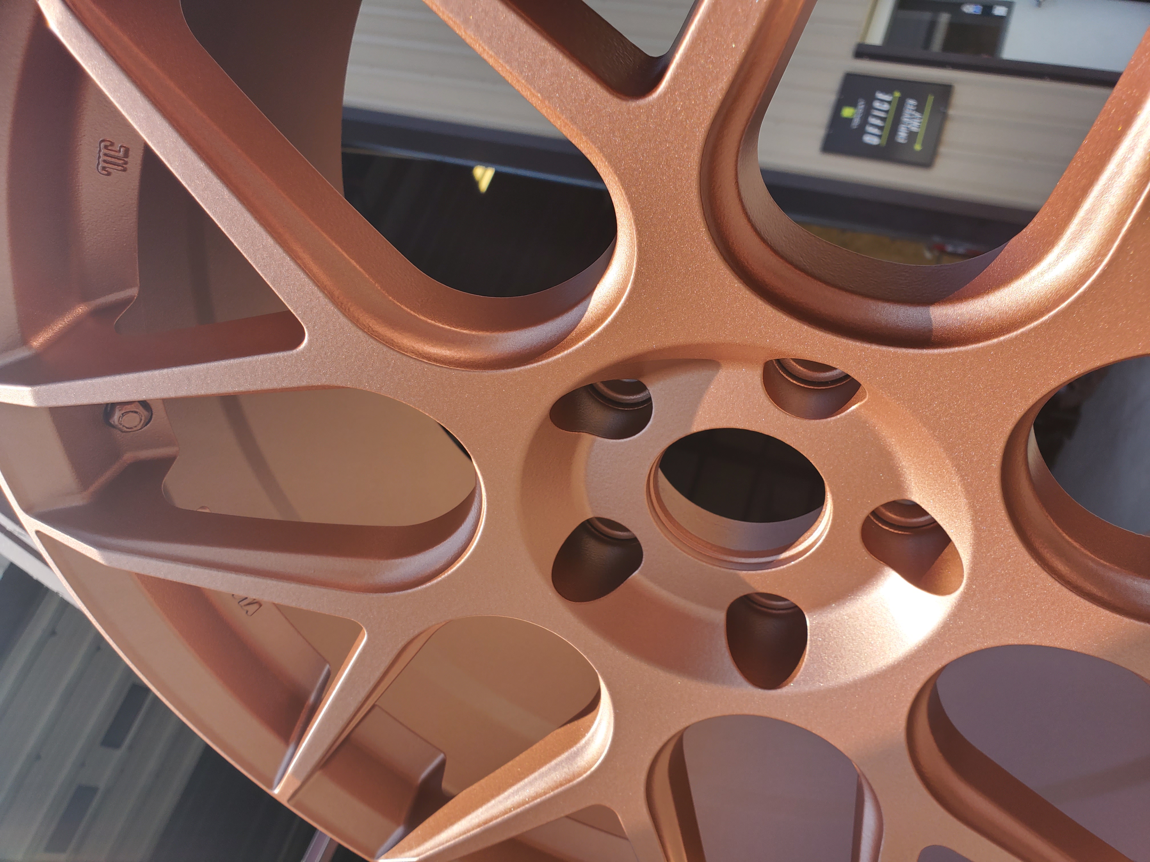 Copper Rimd Copper Powder Coated Wheels