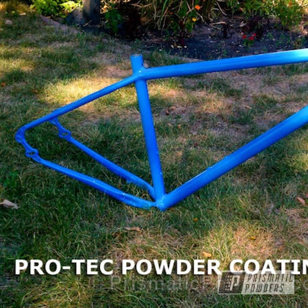 Powder Coating: Bicycles,Oh So Blue PSS-2965,Bike Frame,light blue