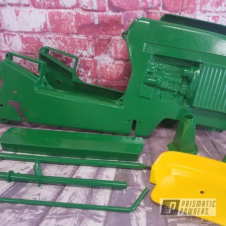 Powder Coating: Tractor Parts,Tractor Green PSS-4517,Pedal Car,Kids Toys,RAL 1018 Zinc Yellow,John Deere